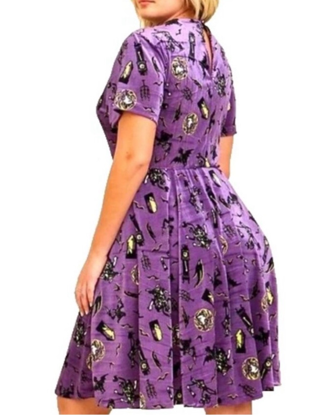 ‼️SOLD‼️ Torrid X Disney Haunted Mansion Velvet Dress - Picture 11 of 14